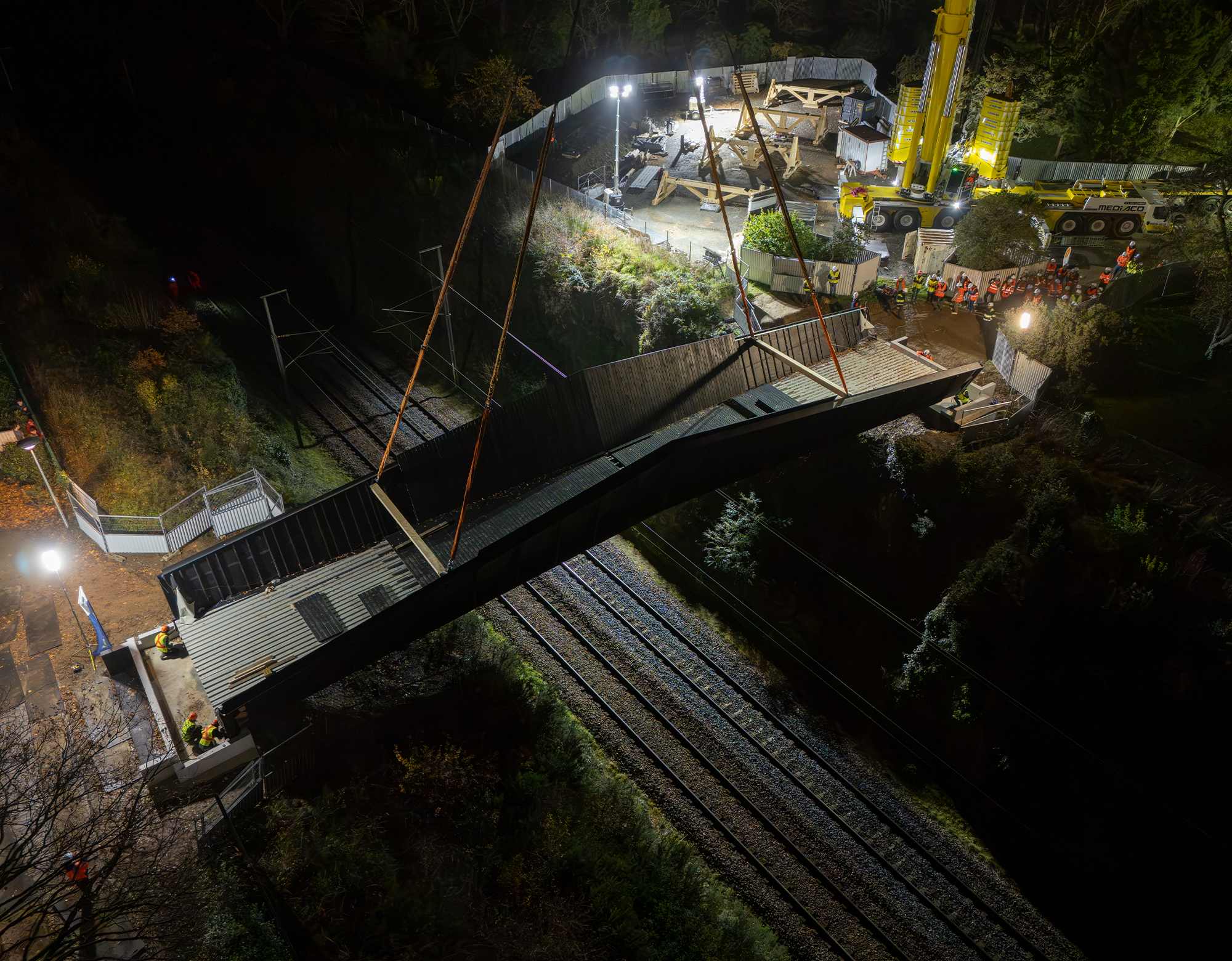 POSE 1_PASSERELLE MONPLAISIR_Nu Architecture & Ingénierie_Ville d&rsquo;Angers